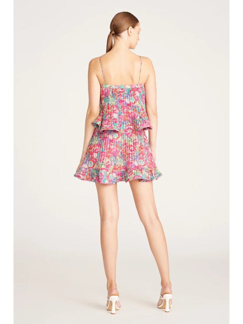 Kate Pleated Mini Dress AMUR Size 8 - Picture 5 of 7